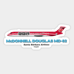 McDonnell Douglas MD-82 - Santa Barbara Airlines Sticker